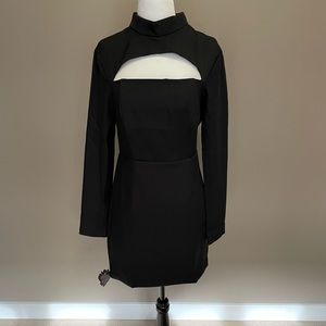 Mustard Seed Black Key Hole Dress - Size Medium - NWT